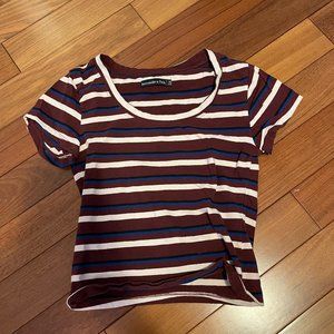 Stripped Crop Top Classic Tee